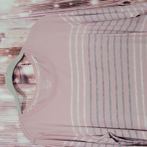 Calvin Klein Women's Striped 3/4 Sleeve Top Size XL - Picture 5 of 9